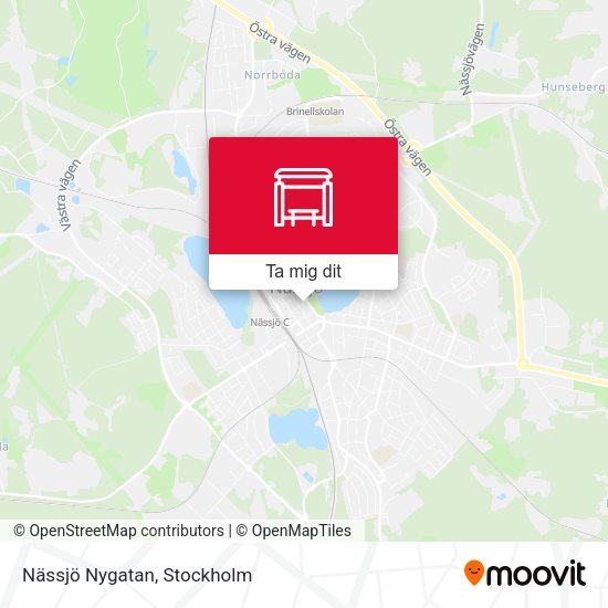 Nässjö Nygatan karta