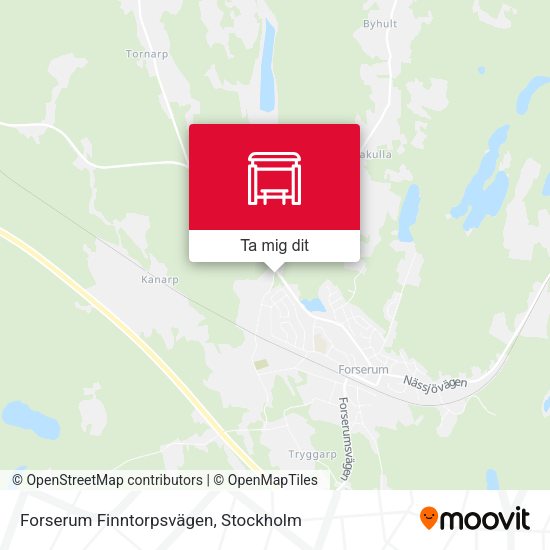 Forserum Finntorpsvägen karta