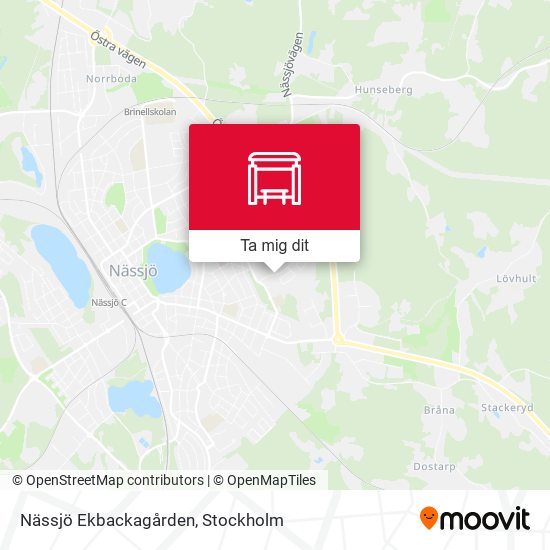 Nässjö Ekbackagården karta