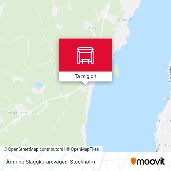 Åminne Slaggkörarevägen karta