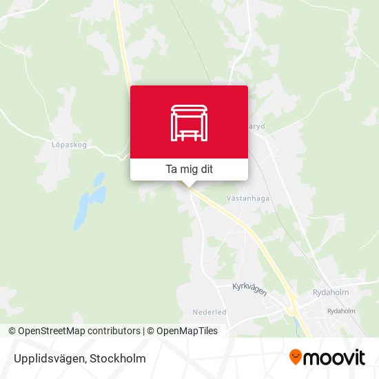 Upplidsvägen karta