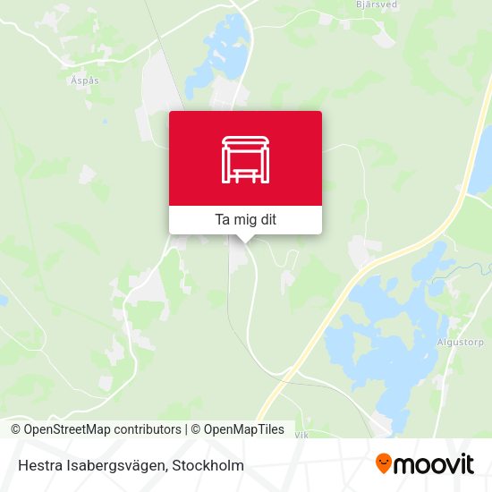 Hestra Isabergsvägen karta
