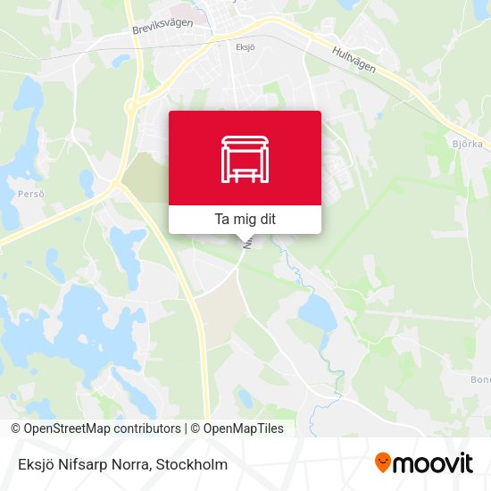 Eksjö Nifsarp Norra karta