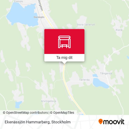 Ekenässjön Hammarberg karta
