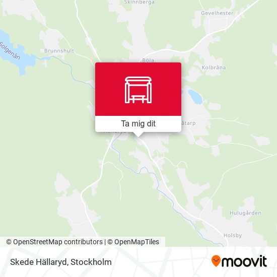 Skede Hällaryd karta