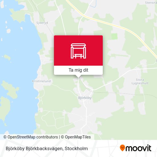 Björköby Björkbacksvägen karta