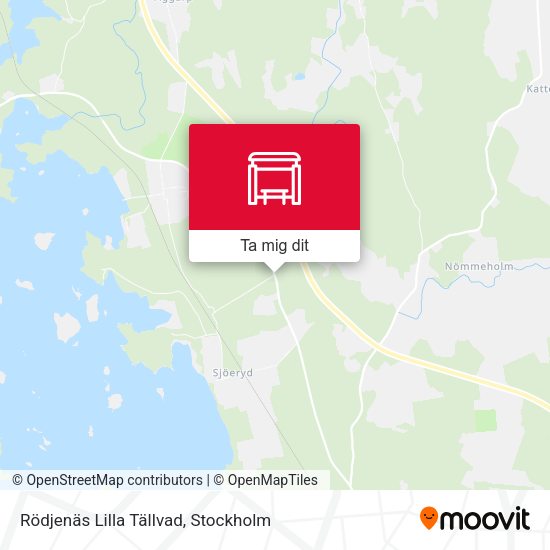 Rödjenäs Lilla Tällvad karta