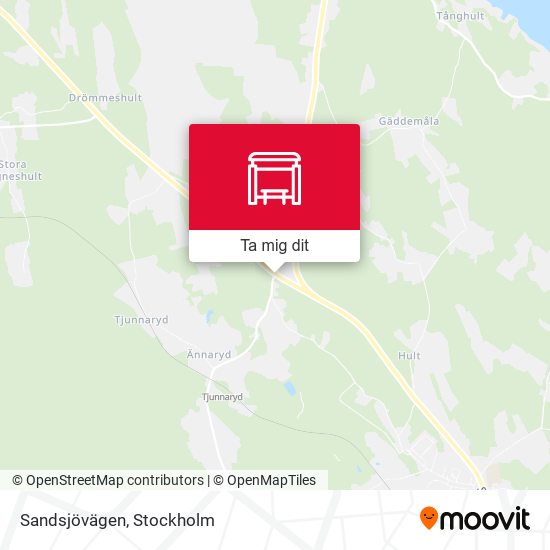 Sandsjövägen karta