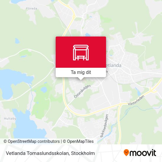 Vetlanda Tomaslundsskolan karta