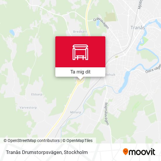 Tranås Drumstorpsvägen karta