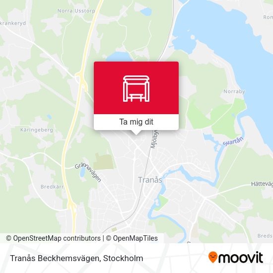 Tranås Beckhemsvägen karta
