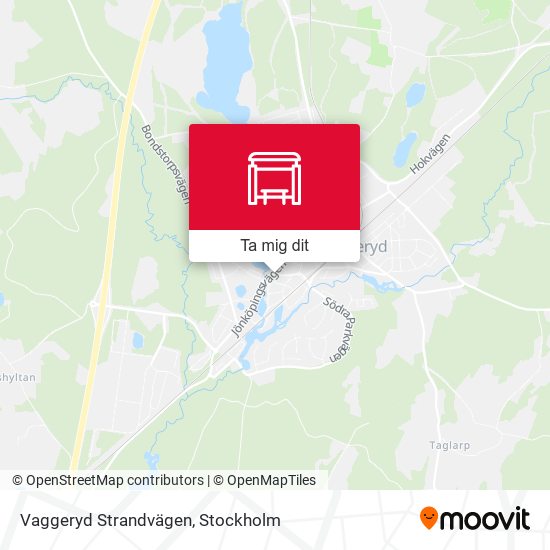 Vaggeryd Strandvägen karta