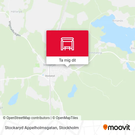Stockaryd Appelholmsgatan karta