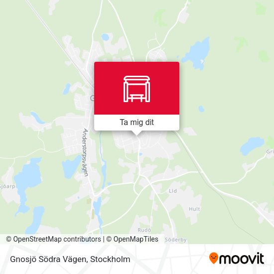Gnosjö Södra Vägen karta