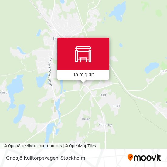 Gnosjö Kulltorpsvägen karta
