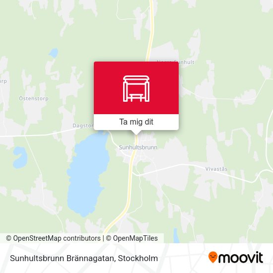 Sunhultsbrunn Brännagatan karta