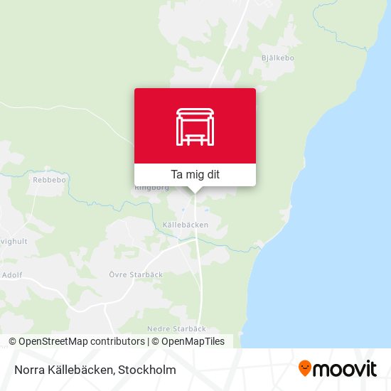 Norra Källebäcken karta