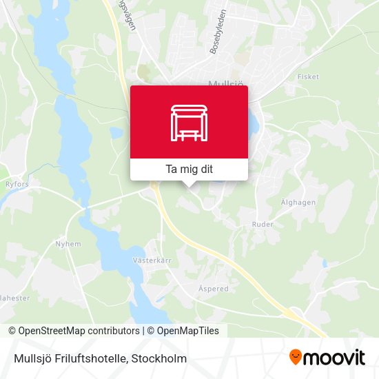 Mullsjö Friluftshotelle karta