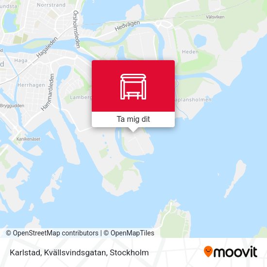 Karlstad, Kvällsvindsgatan karta