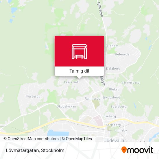 Lövmätargatan karta