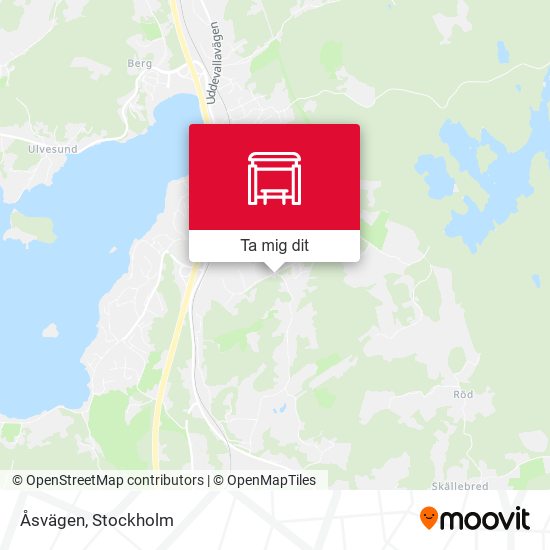 Åsvägen karta