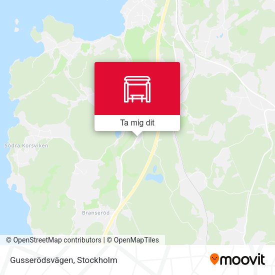 Gusserödsvägen karta