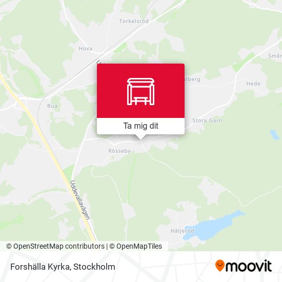 Forshälla Kyrka karta