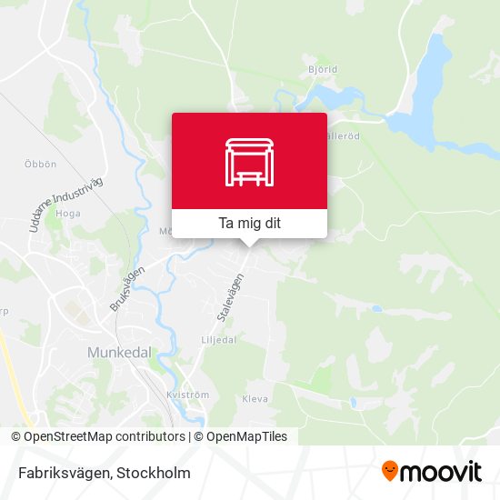 Fabriksvägen karta