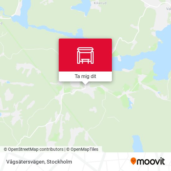 Vågsätersvägen karta