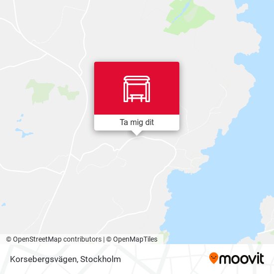 Korsebergsvägen karta