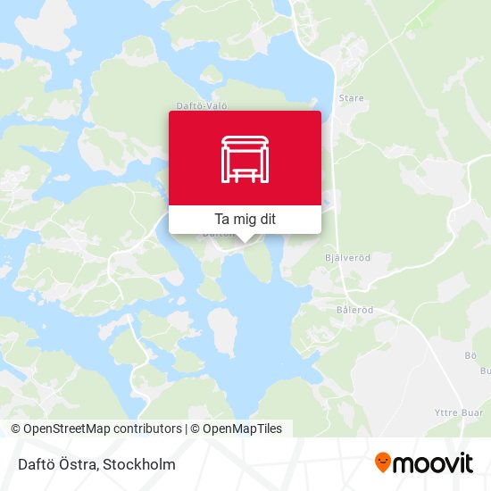 Daftö Östra karta