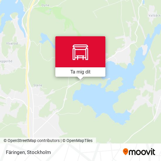 Färingen karta