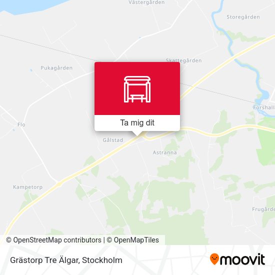 Grästorp Tre Älgar karta