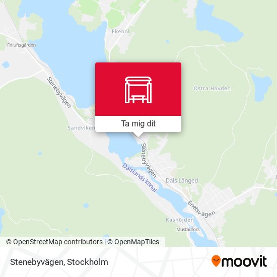 Stenebyvägen karta