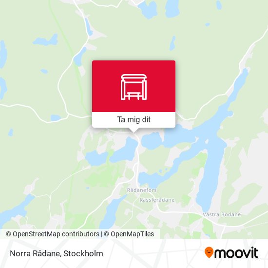 Norra Rådane karta