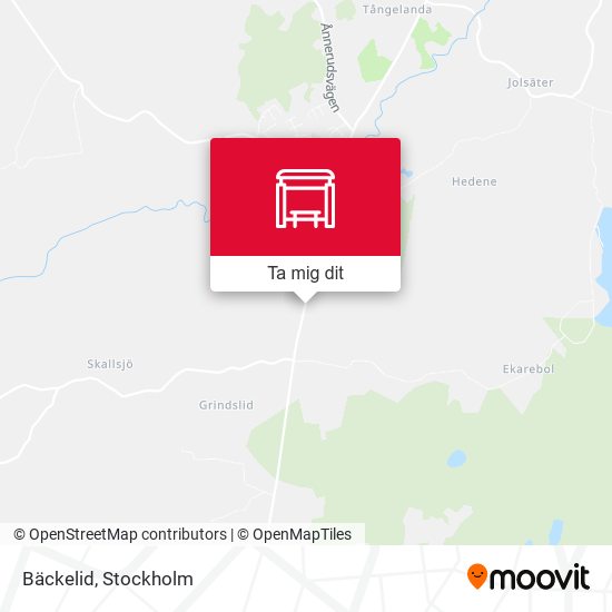 Bäckelid karta