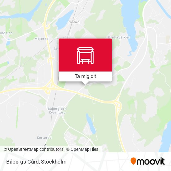 Båbergs Gård karta