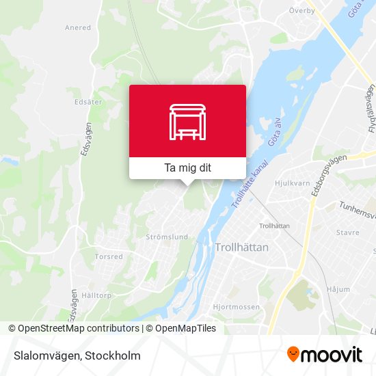 Slalomvägen karta