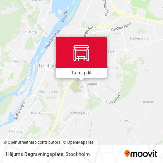Håjums Begravningsplats karta