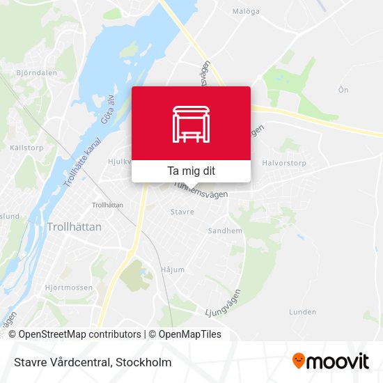 Stavre Vårdcentral karta