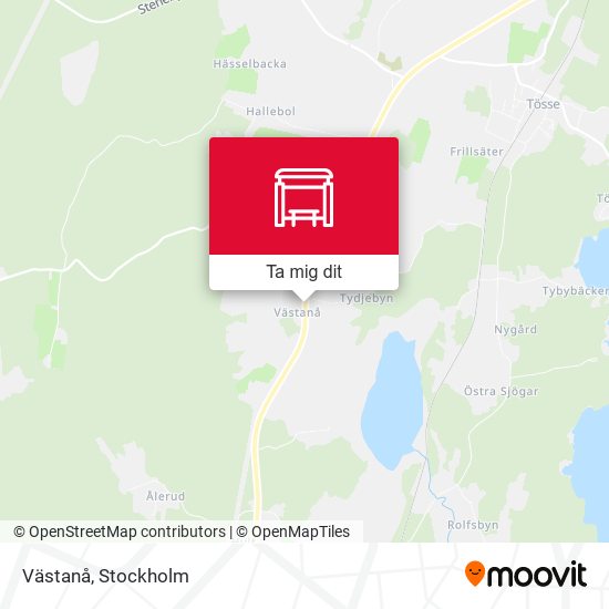 Västanå karta