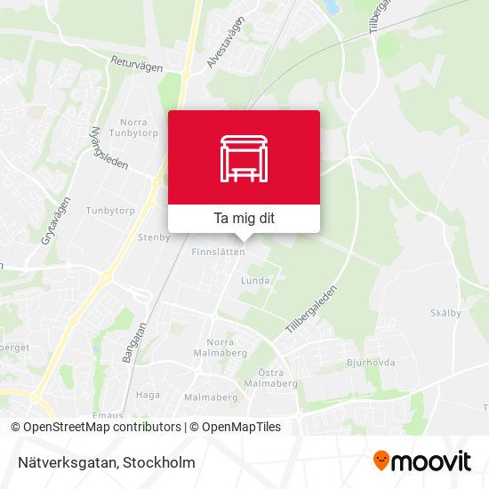 Nätverksgatan karta