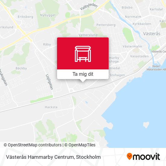 Västerås Hammarby Centrum karta