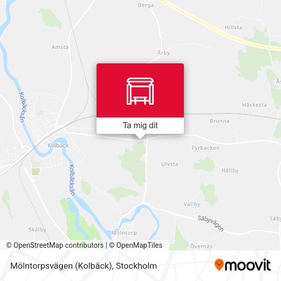 Mölntorpsvägen (Kolbäck) karta