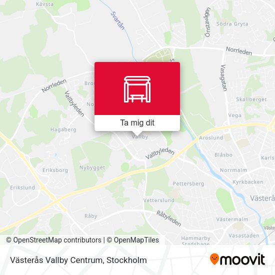 Västerås Vallby Centrum karta