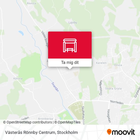Västerås Rönnby Centrum karta