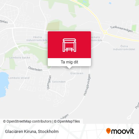 Glaciären Kiruna karta
