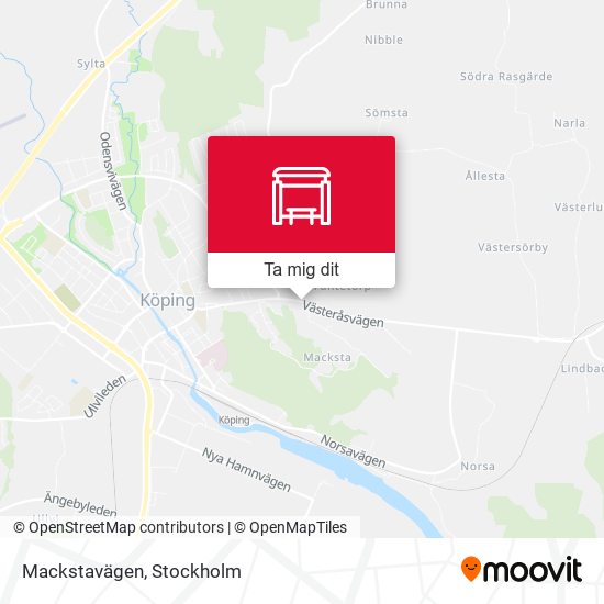 Mackstavägen karta