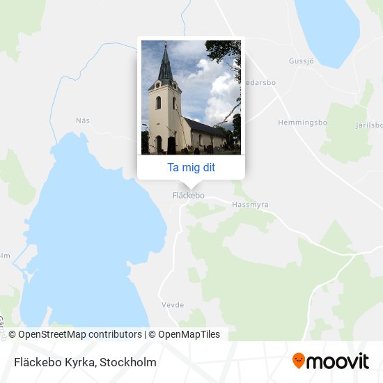 Fläckebo Kyrka karta