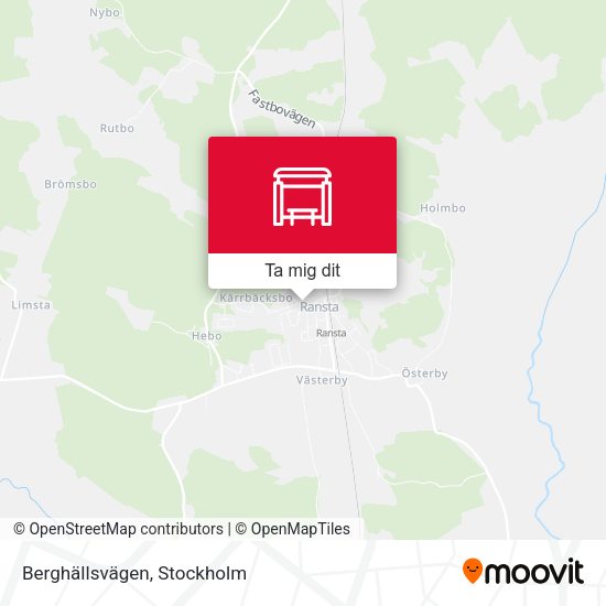 Berghällsvägen karta
